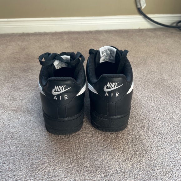 Custom Made Black and White Air Force 1 - Picture 3 of 4